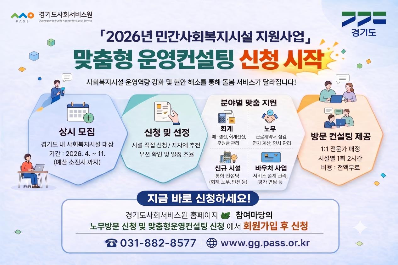 민간사회복지시설, '맞춤형 운영컨설팅' 본격 지원